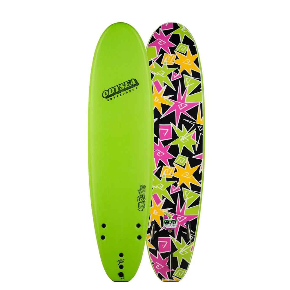 ODYSEA 7' Kalani Robb Log Soft Surfboard - Lime Green