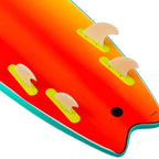 ODYSEA Skipper 6'6 Quad Soft Surfboard - Emerald