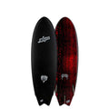 ODYSEA X Lost Round Nose Fish 5'11 Soft Surfboard - Black