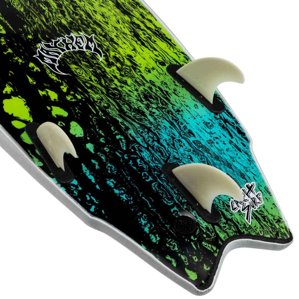 ODYSEA X Lost Round Nose Fish 5'11 Soft Surfboard - Grey