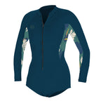 O'Neill Womens Bahia 2/1mm Front Zip Long Sleeve Shorty