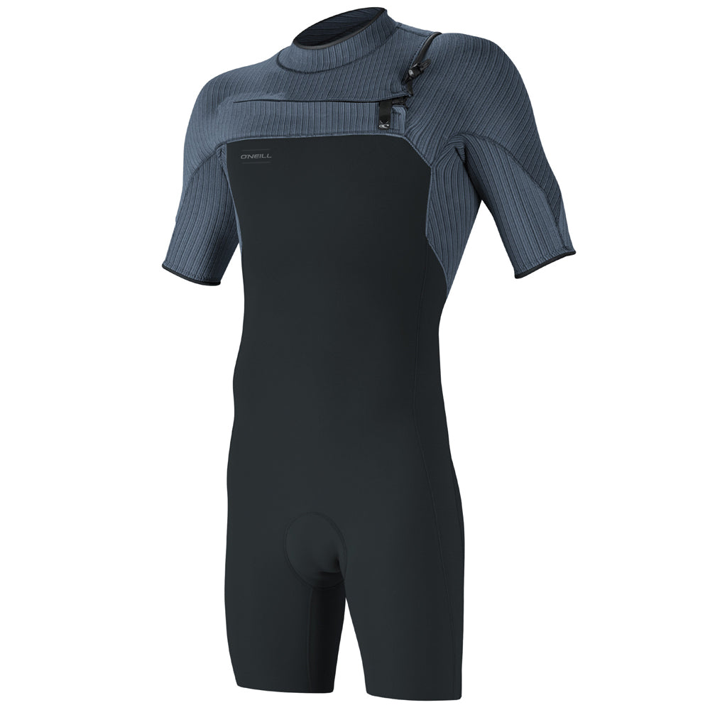 O'Neill Hyperfreak 2mm Chest Zip Shortie  - Gunmetal/Cadet Blue