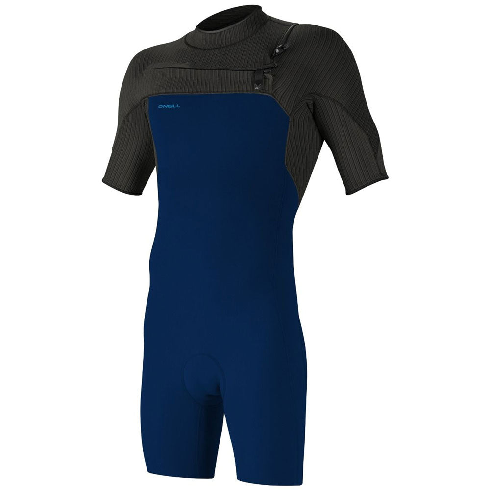 O'Neill Hyperfreak 2mm Chest Zip Shortie - Navy/Raven