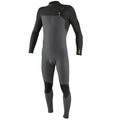 O'Neill Hyperfreak 3/2+mm Chest Zip Summer Wetsuit - Smoke/Raven