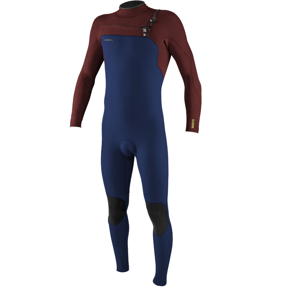 O'Neill Hyperfreak 4/3+mm Chest Zip Wetsuit  - Navy/Bloodshot