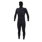 O'Neill Hyperfreak 4/3mm+ Chest Zip Hooded Wetsuit - Black