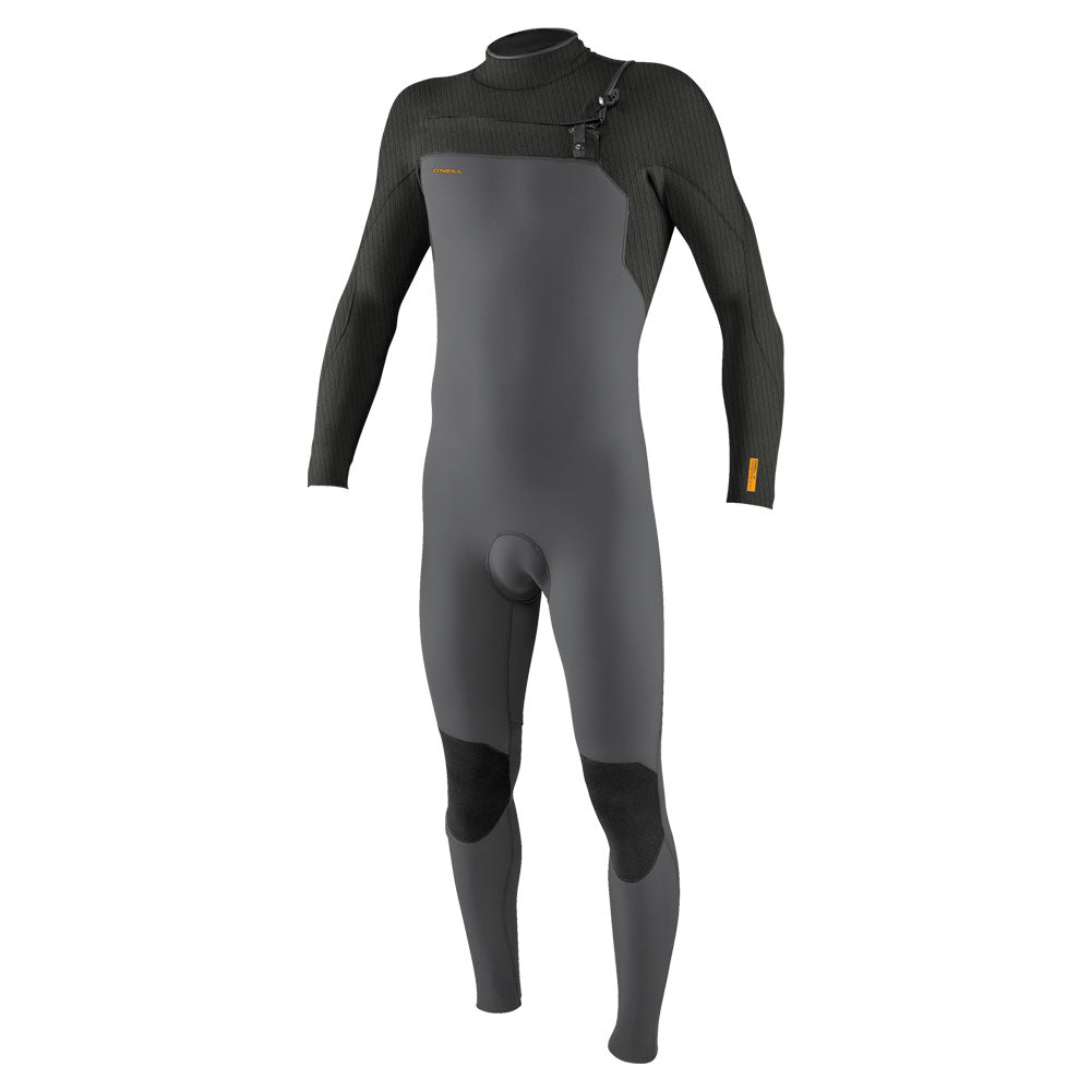 O'Neill Hyperfreak 5/4+mm Chest Zip Winter Wetsuit  - Raven/Black