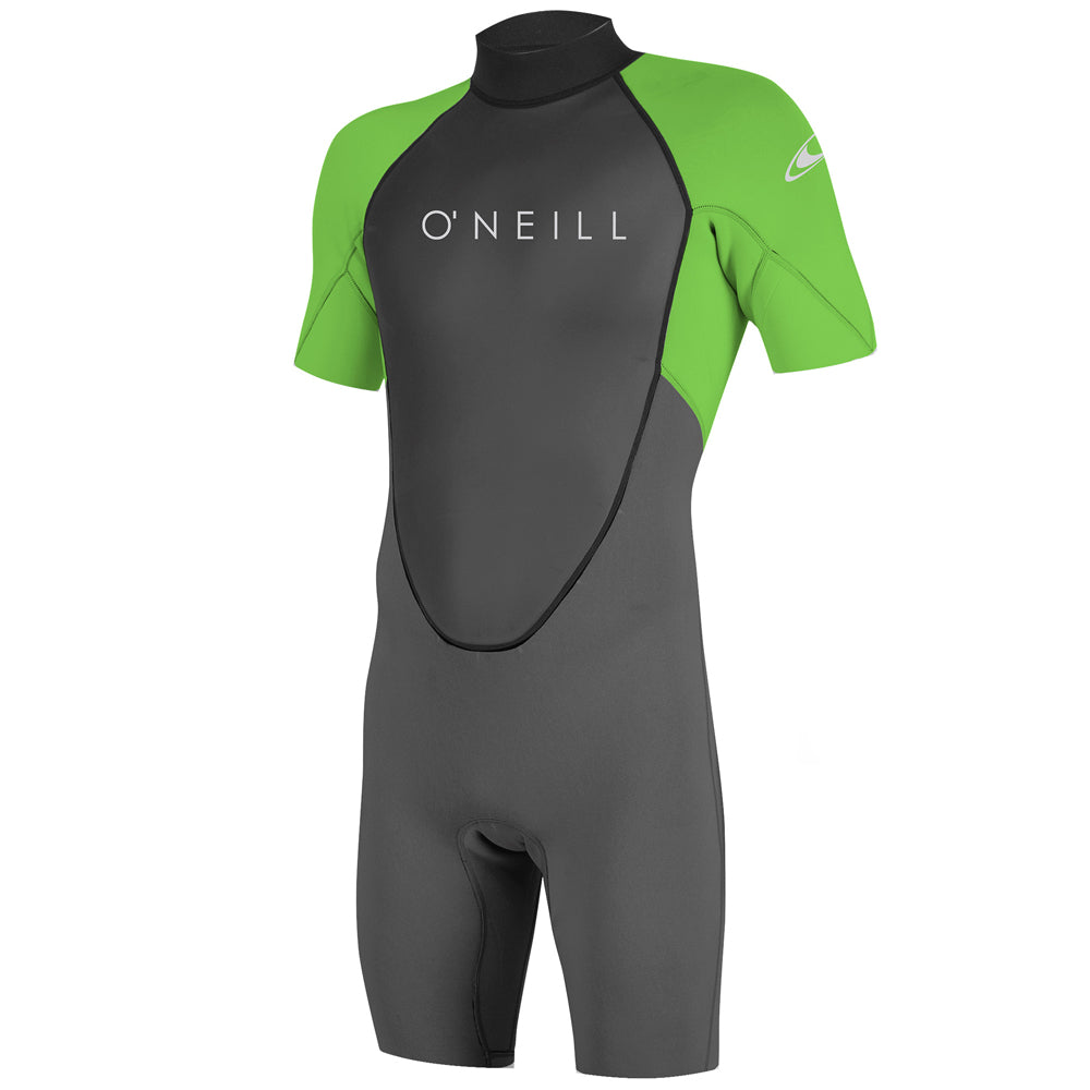 O'Neill Reactor 2 2mm Back Zip Shortie Wetsuit  - Graphite/Dayglo