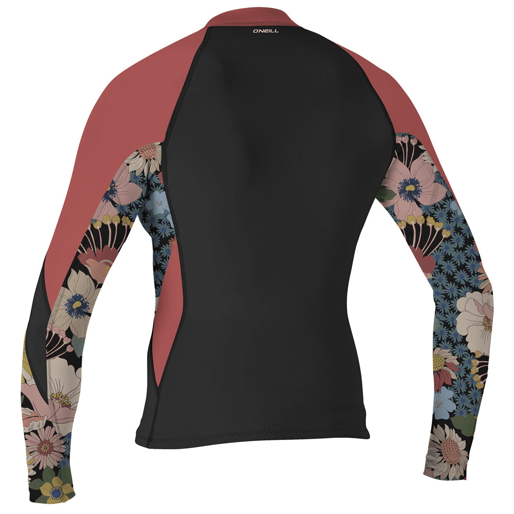 O'Neill Womens Bahia 1/0.5mm Jacket  - Black/Twiggy/Tea Rose