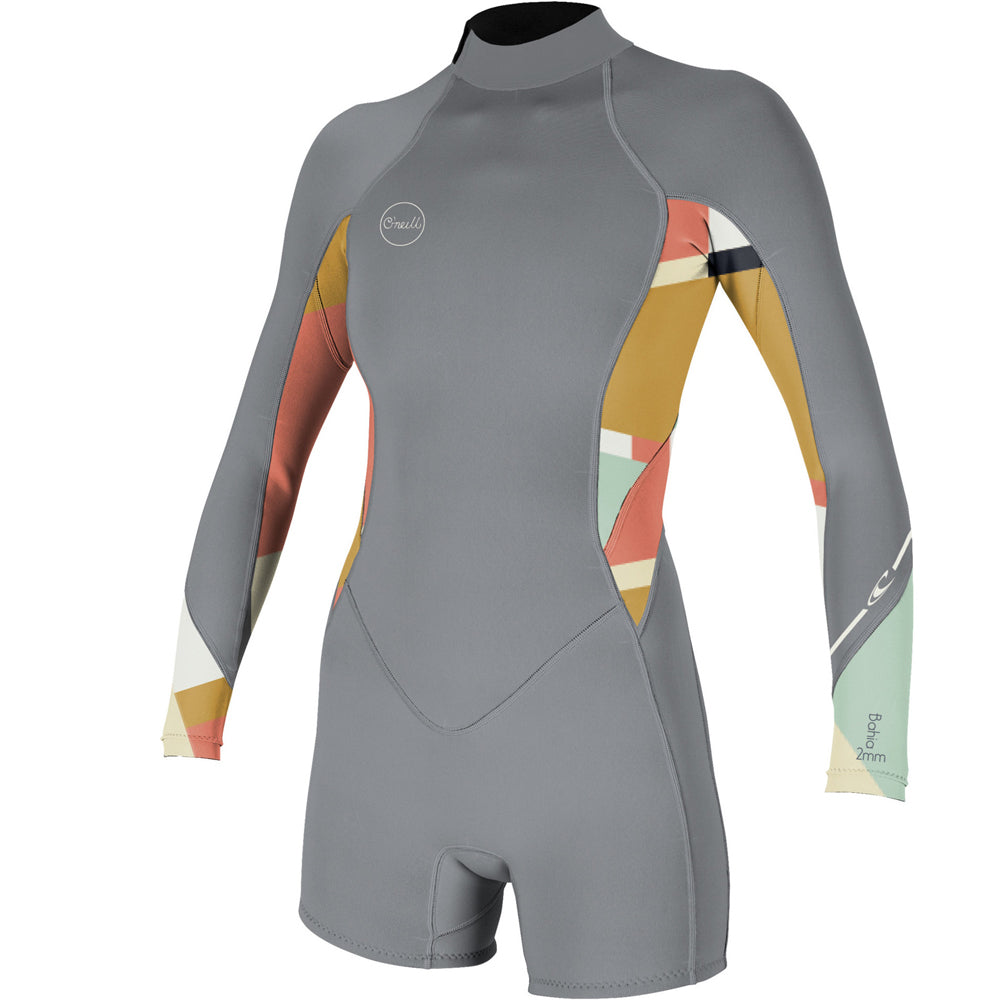 O'Neill Womens Bahia 2/1mm BZ LS Shortie  - Tradewinds/Jasmine