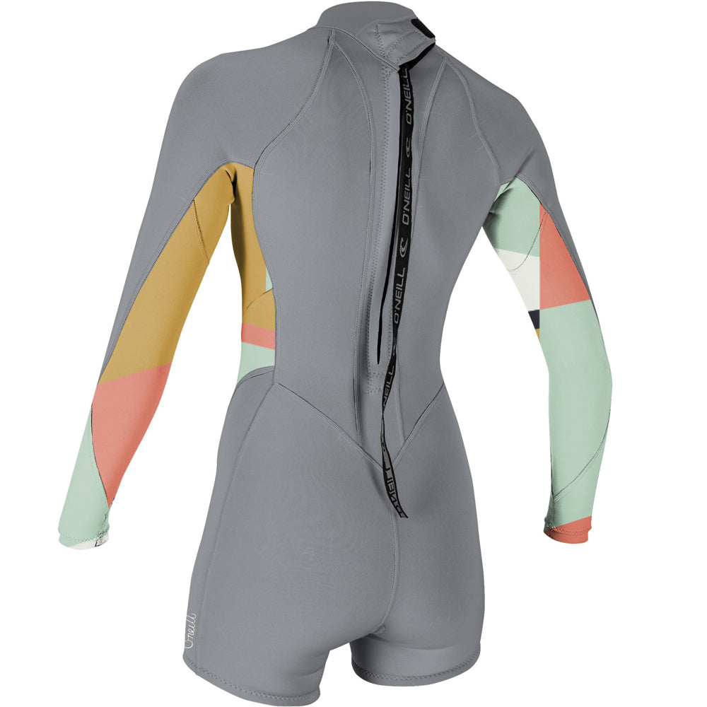 O'Neill Womens Bahia 2/1mm BZ LS Shortie  - Tradewinds/Jasmine
