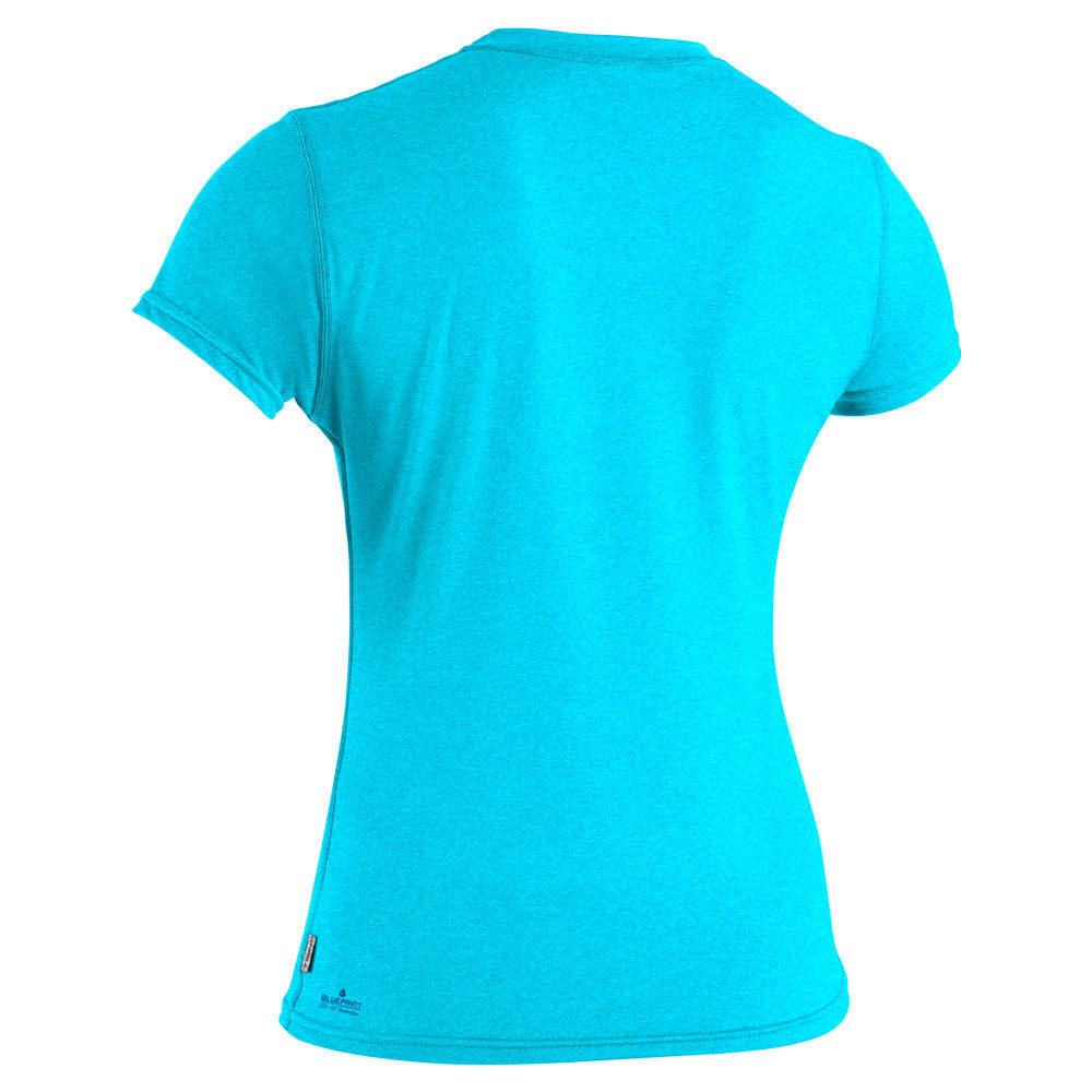 O'Neill Womens Blueprint SS Rash Vest - Turquoise