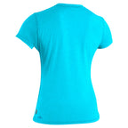 O'Neill Womens Blueprint SS Rash Vest - Turquoise