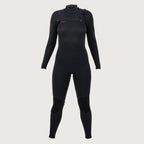 O'Neill Womens Hyperfreak 3/2mm+ Chest Zip Wetsuit  - Black/Black