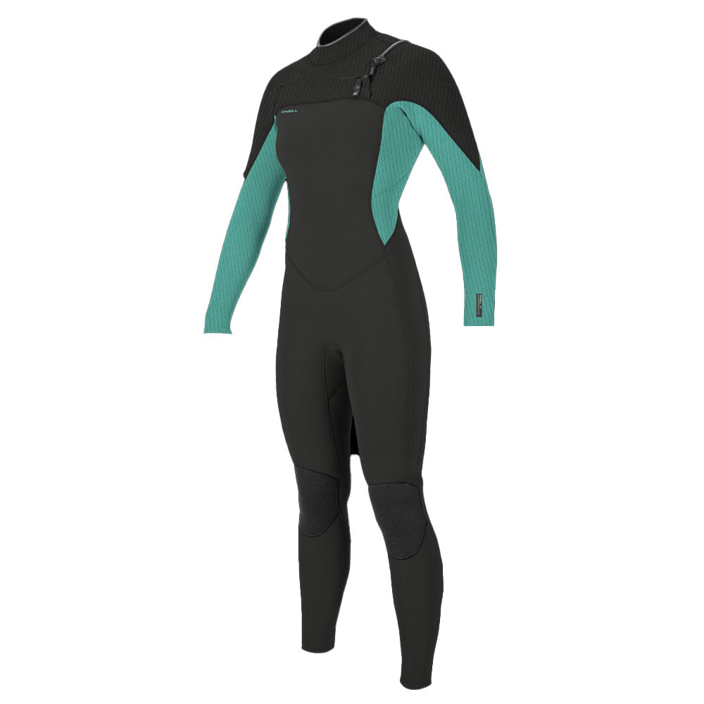 O'Neill Womens Hyperfreak 3/2+mm CZ Summer Wetsuit - Raven/Opal