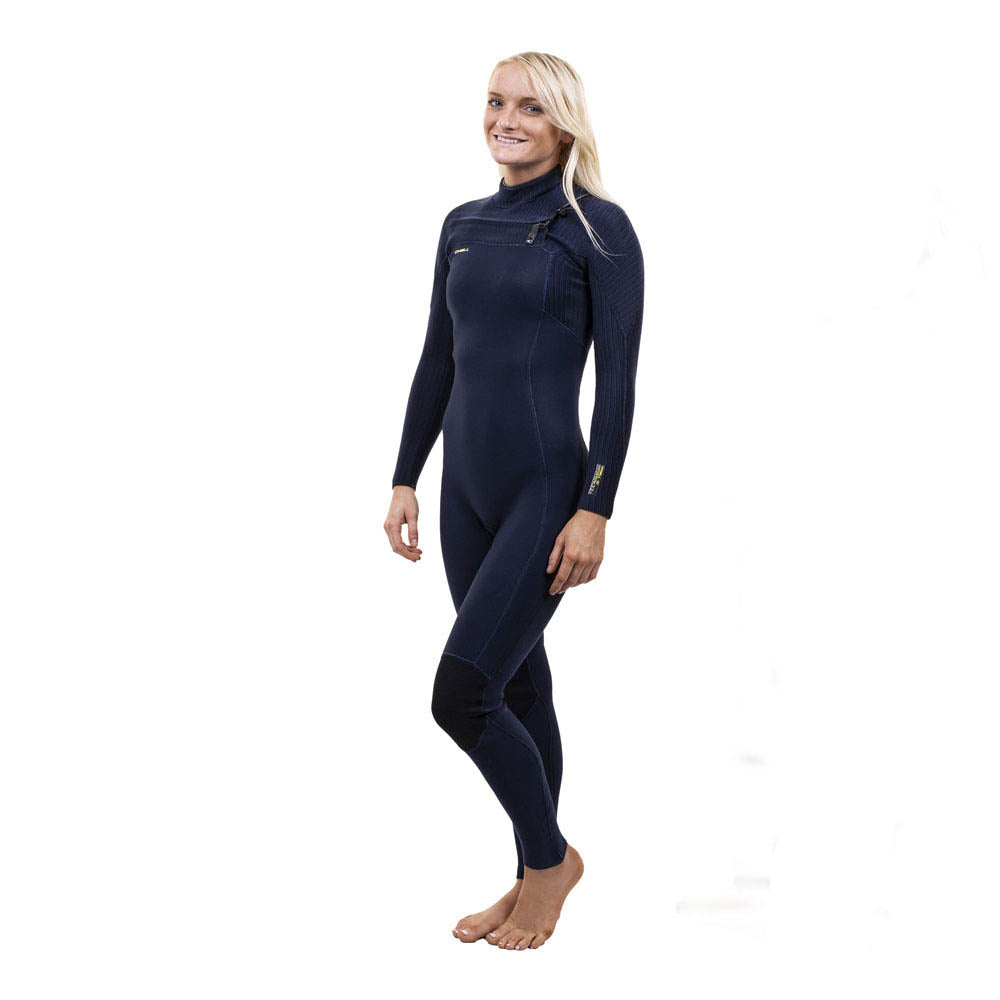 O'Neill Womens Hyperfreak 3/2mm+ Chest Zip Wetsuit  - Abyss/Abyss