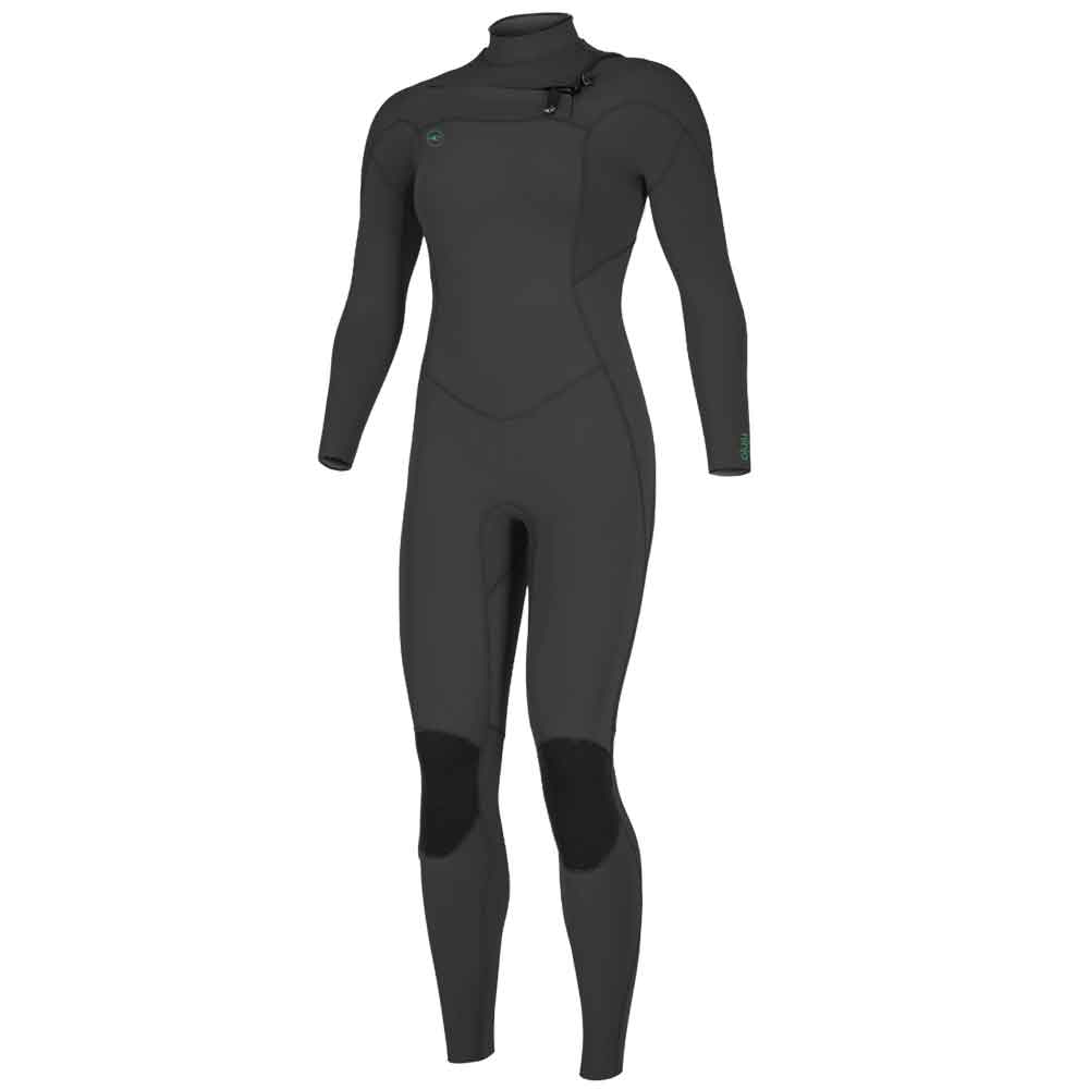 O'Neill Womens Ninja 5/4mm Chest Zip Winter Wetsuit  -Black/Black