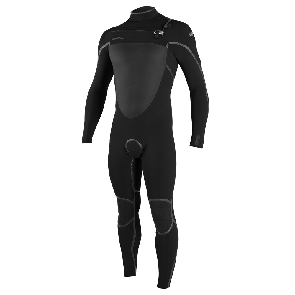 O'Neill Psycho Tech 4/3+mm Chest Zip Full Wetsuit - Black/Black