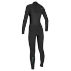 O'Neill Womens Epic 5/4mm Chest Zip Winter Wetsuit - Black/Black
