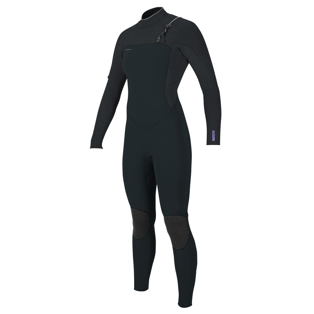 O'Neill Womens Hyperfreak 5/4+ CZ Winter Wetsuit-Gunmetal/Gunmetal