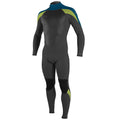 O'Neill Epic 3/2mm Back Zip Full Wetsuit - Black/Ultrablue/Dayglo
