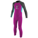 O'Neill Toddler Reactor2 2mm B/Z Wetsuit - Berry/Aqua/Graphite