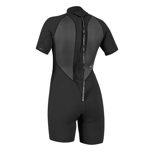 O'Neill Womens Reactor-2 2mm Back Zip Shortie - Black/Black