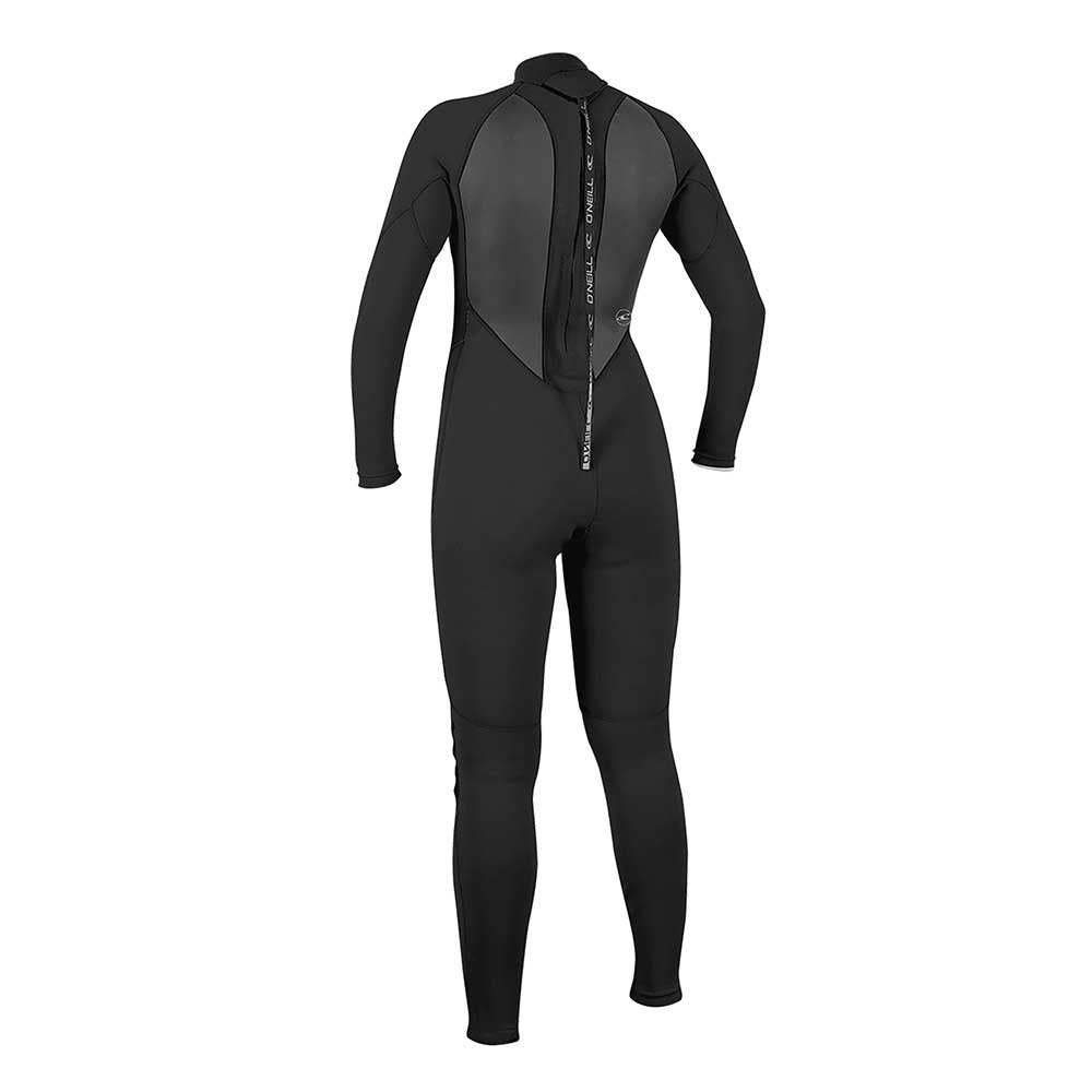 O'Neill Womens Reactor-2 3/2mm Back Zip Wetsuit - Black/Black