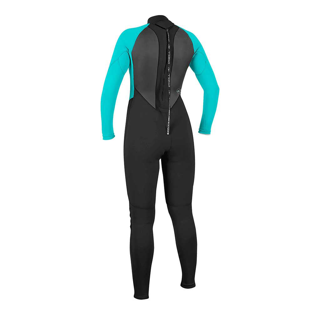 O'Neill Womens Reactor 2 3/2mm BZ Full Wetsuit - Black/Light Aqua