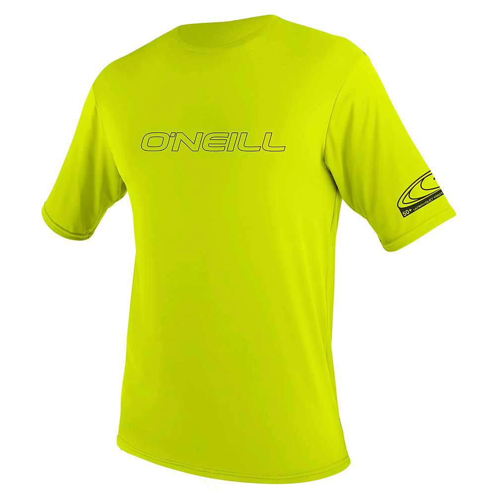 O'Neill Youth Basic Skins Short Sleeve Sun Shirt - Lime