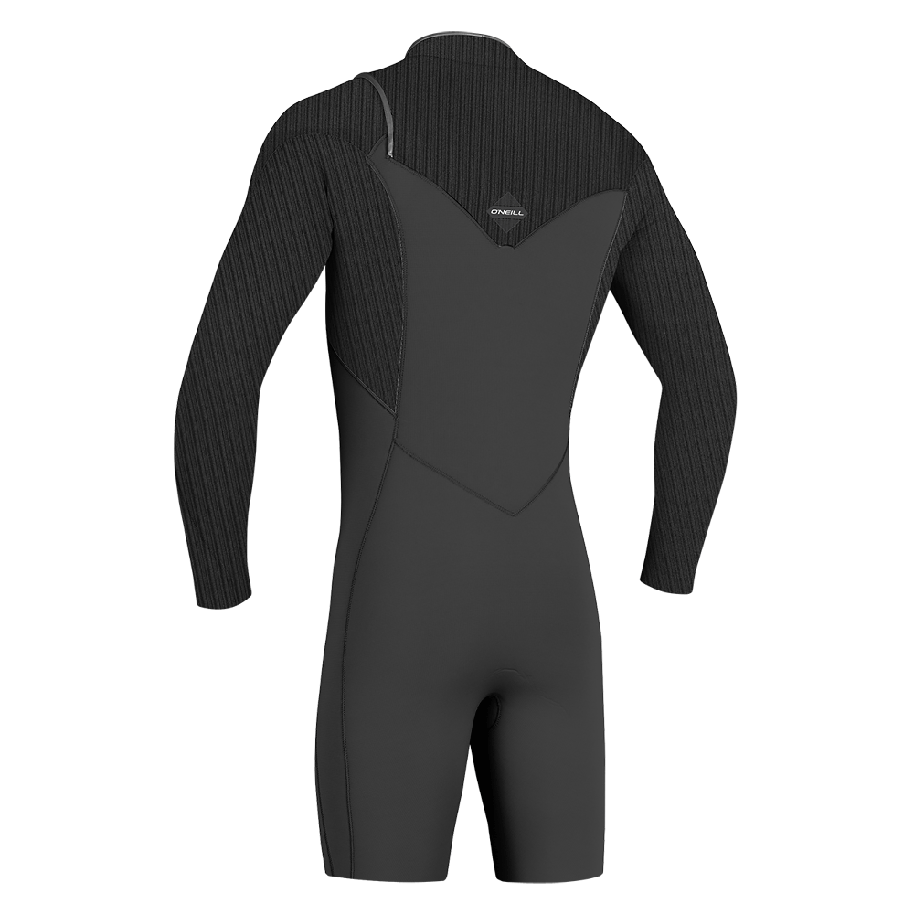 O'Neill Hyperfreak 2mm C/Z Long Sleeve Shortie - Black/Black