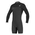 O'Neill Hyperfreak 2mm C/Z Long Sleeve Shortie - Black/Black