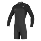 O'Neill Hyperfreak 2mm C/Z Long Sleeve Shortie - Black/Black