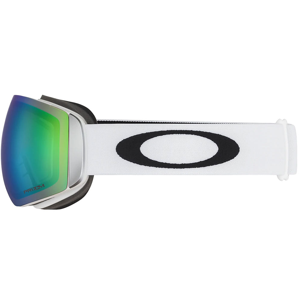 Oakley Flight Deck L Snow Goggles - White With Prizm Jade Lens