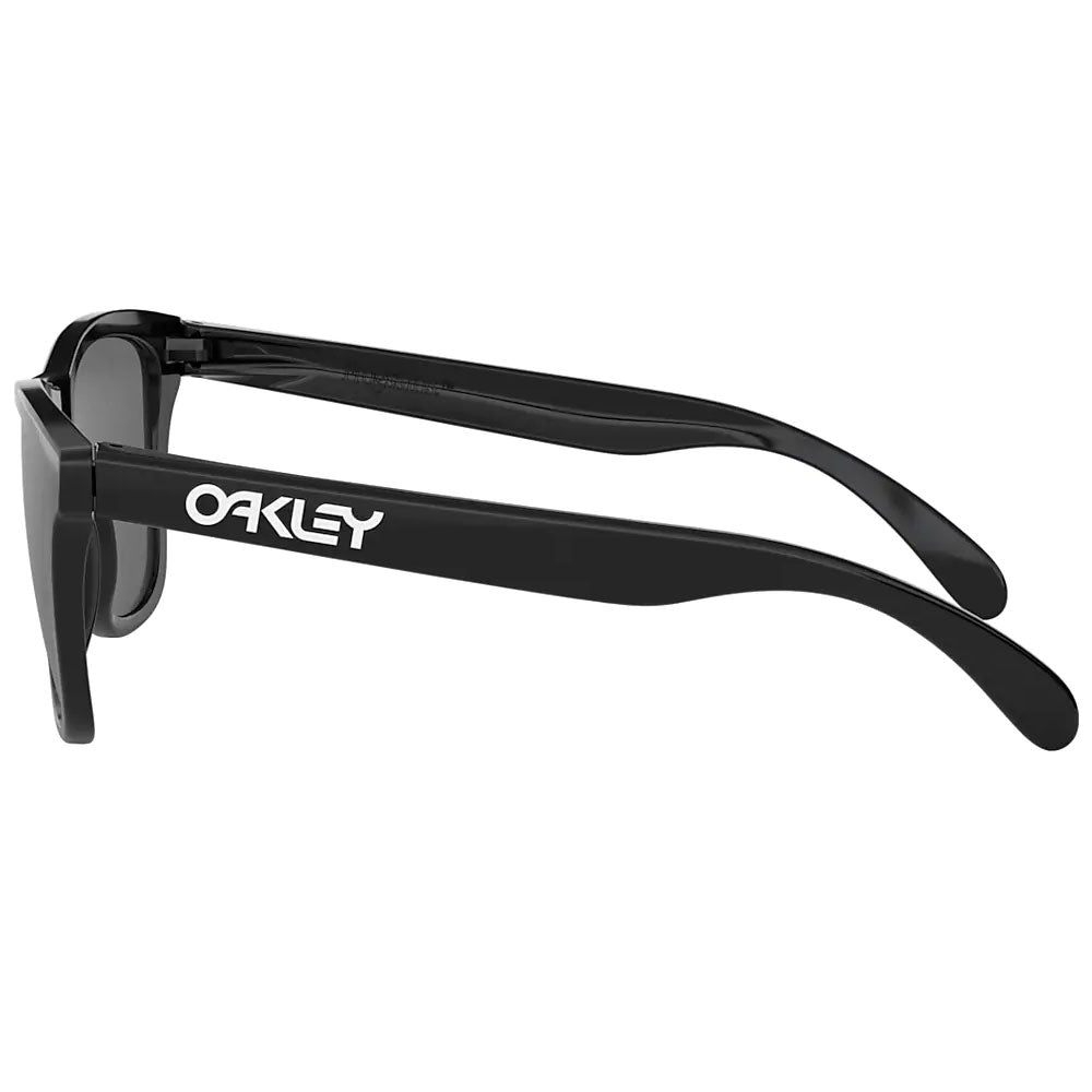 Oakley Frogskins Polished Black Sunglasses With Grey lens