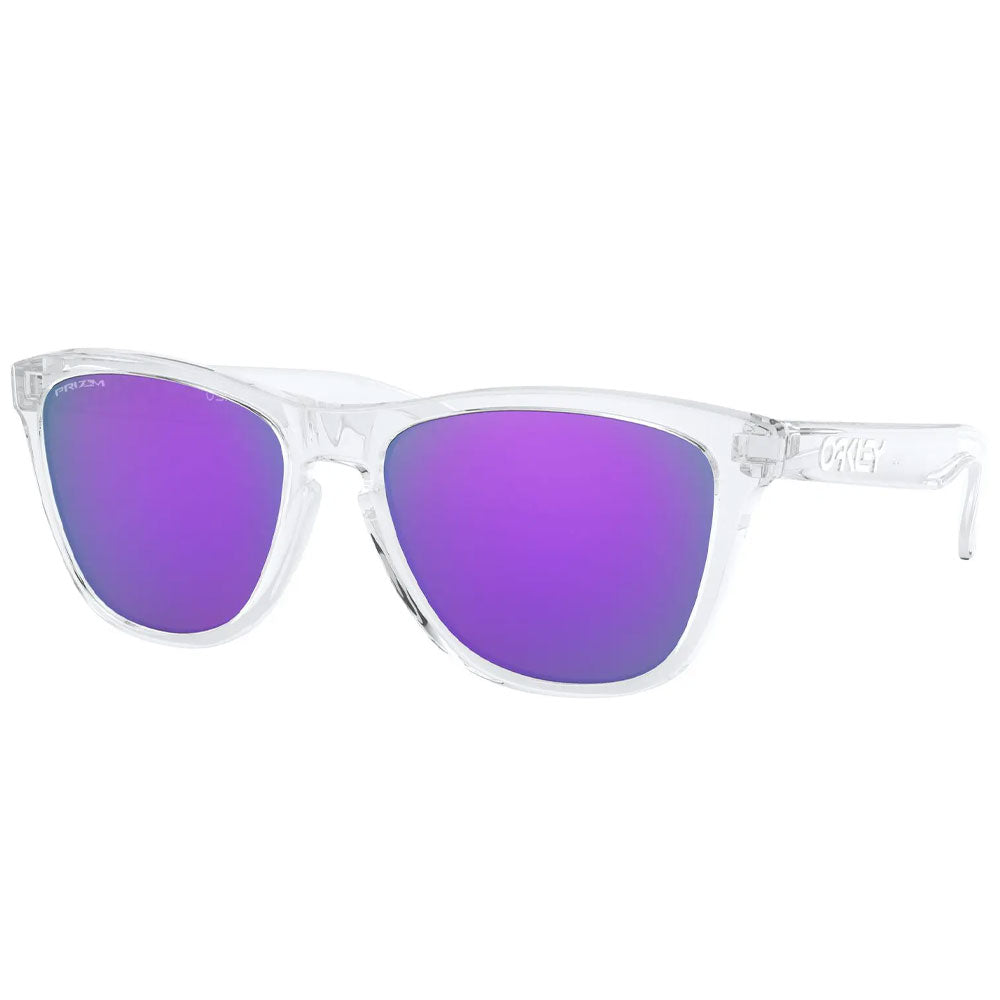 Oakley Frogskins - Polished Clear / Violet Prizm Iridium
