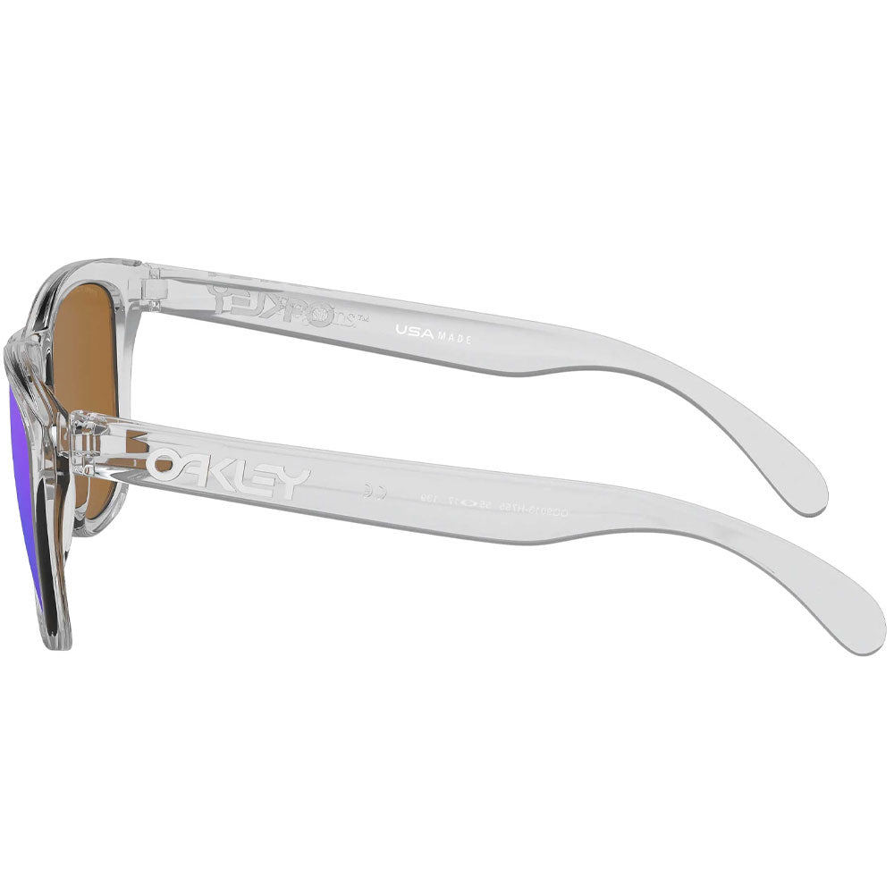 Oakley Frogskins - Polished Clear / Violet Prizm Iridium