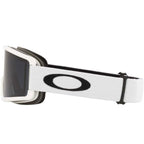 Oakley Target Line L Snow Goggles - White With Dark Grey Lens