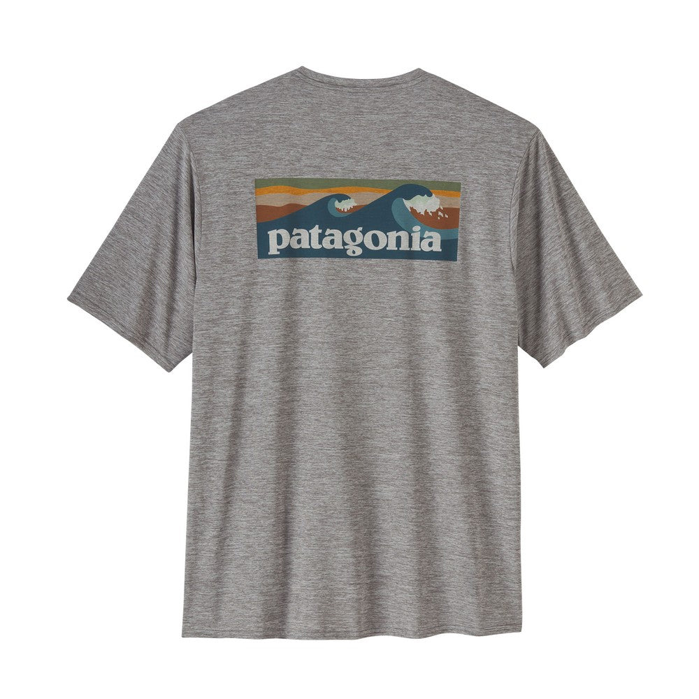 Patagonia Cap Cool Daily Graphic Shirt Abalone Blue: Feather Grey