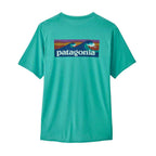 Patagonia Cap Cool Daily Graphic Shirt  - Boardshort Logo: Iggy Blue X-Dye