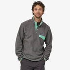 Patagonia Lightweight Synch Snap T Pullover - Nickel W/Early Teal