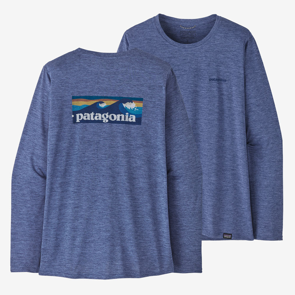 Patagonia Womens Cap Cool Daily Graphic L/S T-Shirt - Waters
