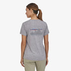 Patagonia Womens Cap Cool Graphic Shirt '73 Skyline: Feather Grey