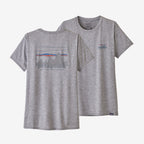 Patagonia Womens Cap Cool Graphic Shirt '73 Skyline: Feather Grey