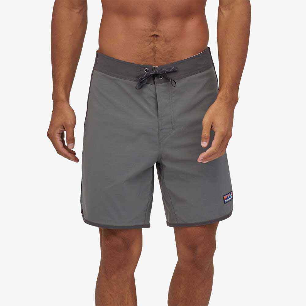 Patagonia Scallop Hem Stretch Wavefarer 18 Boardshorts Forge Grey Ocean Sports Boardridersguide