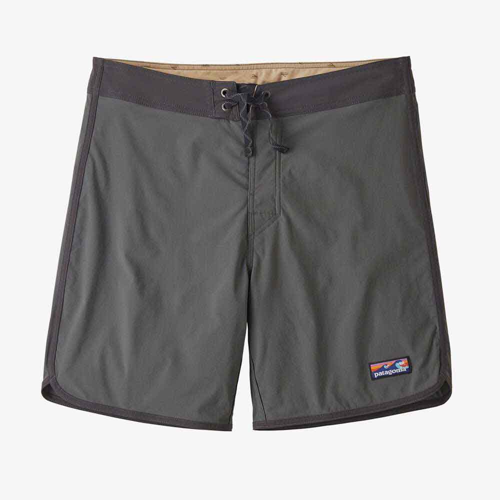 Patagonia Scallop Hem Stretch Wavefarer 18 Boardshorts -Forge Grey