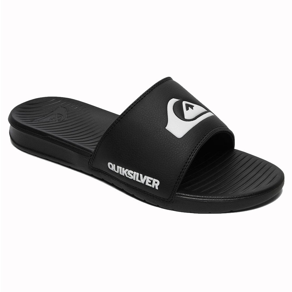 Quiksilver Bright Coast Slide Sandals - Black/White/Black