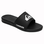 Quiksilver Bright Coast Slide Sandals - Black/White/Black