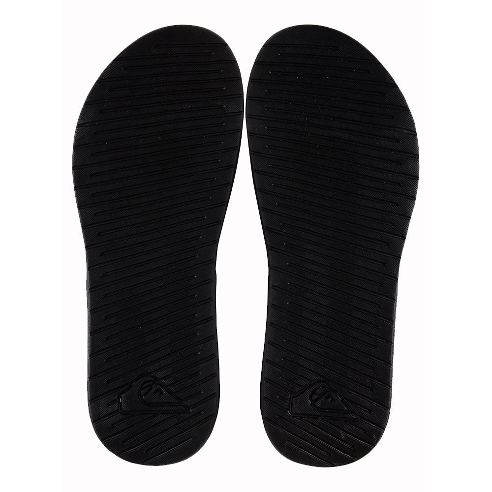 Quiksilver Bright Coast Slide Sandals - Black/White/Black