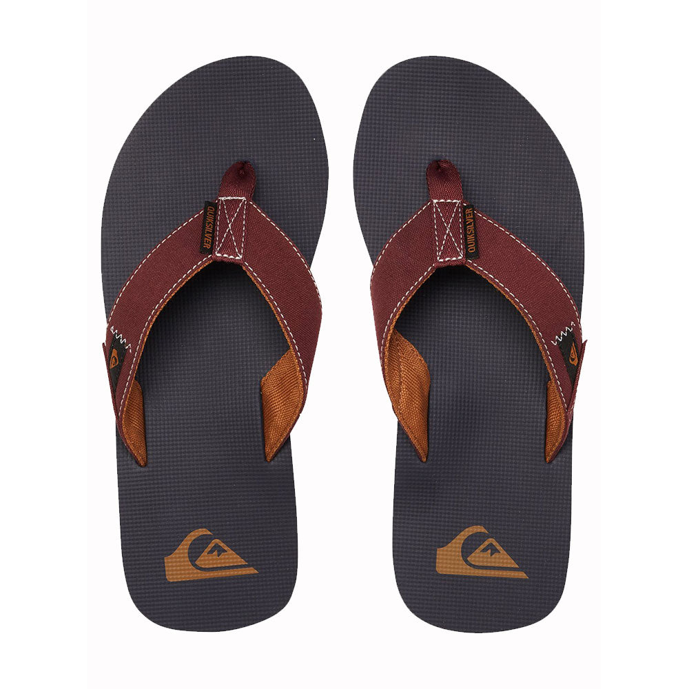 Quiksilver Molokai Abyss Flip Flops - Red/Blue/Red
